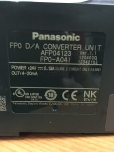 Panasonic converter unit Digital to Analogue