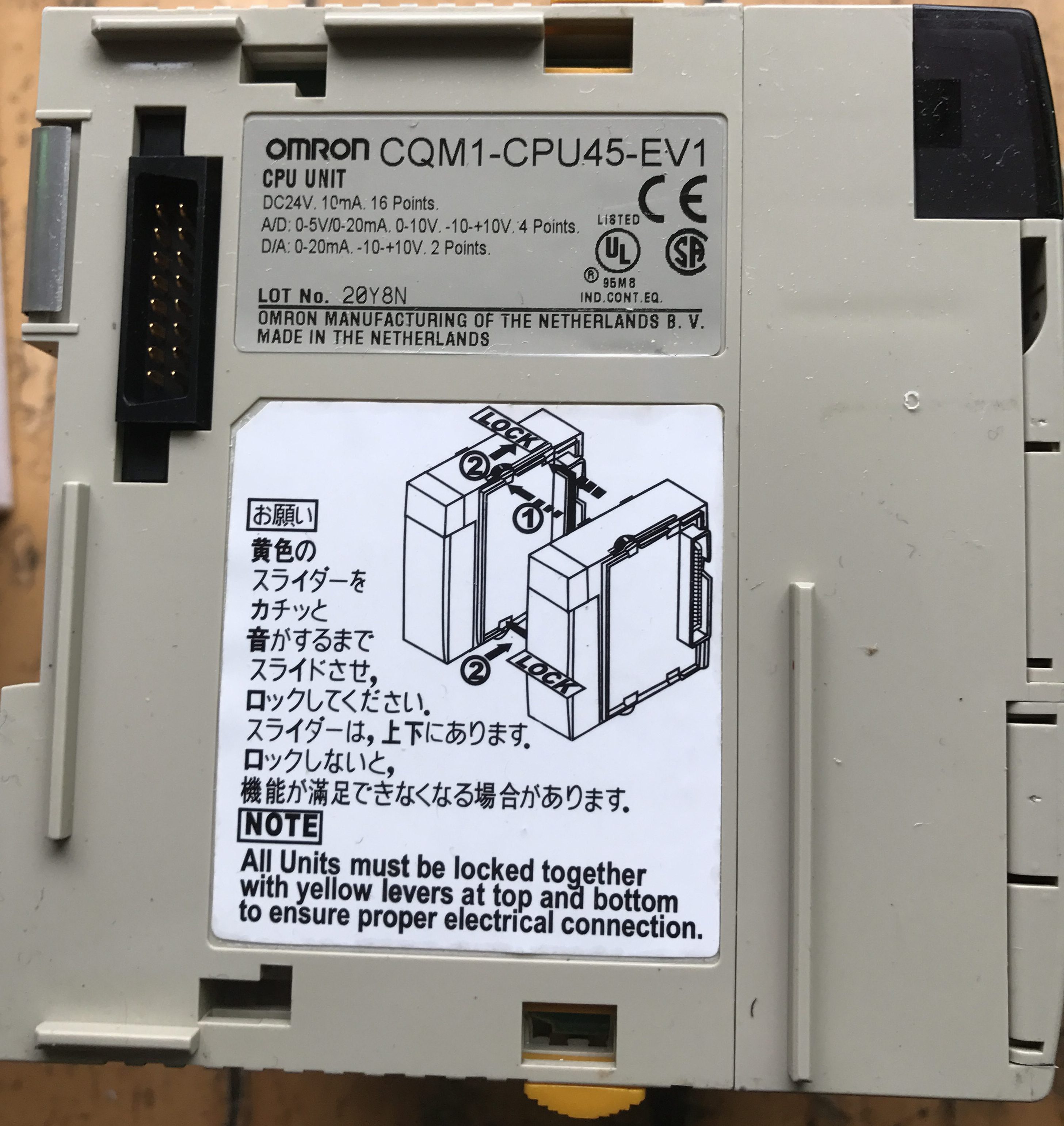 Details about   1PC Used Omron PLC CQM1-LK501 