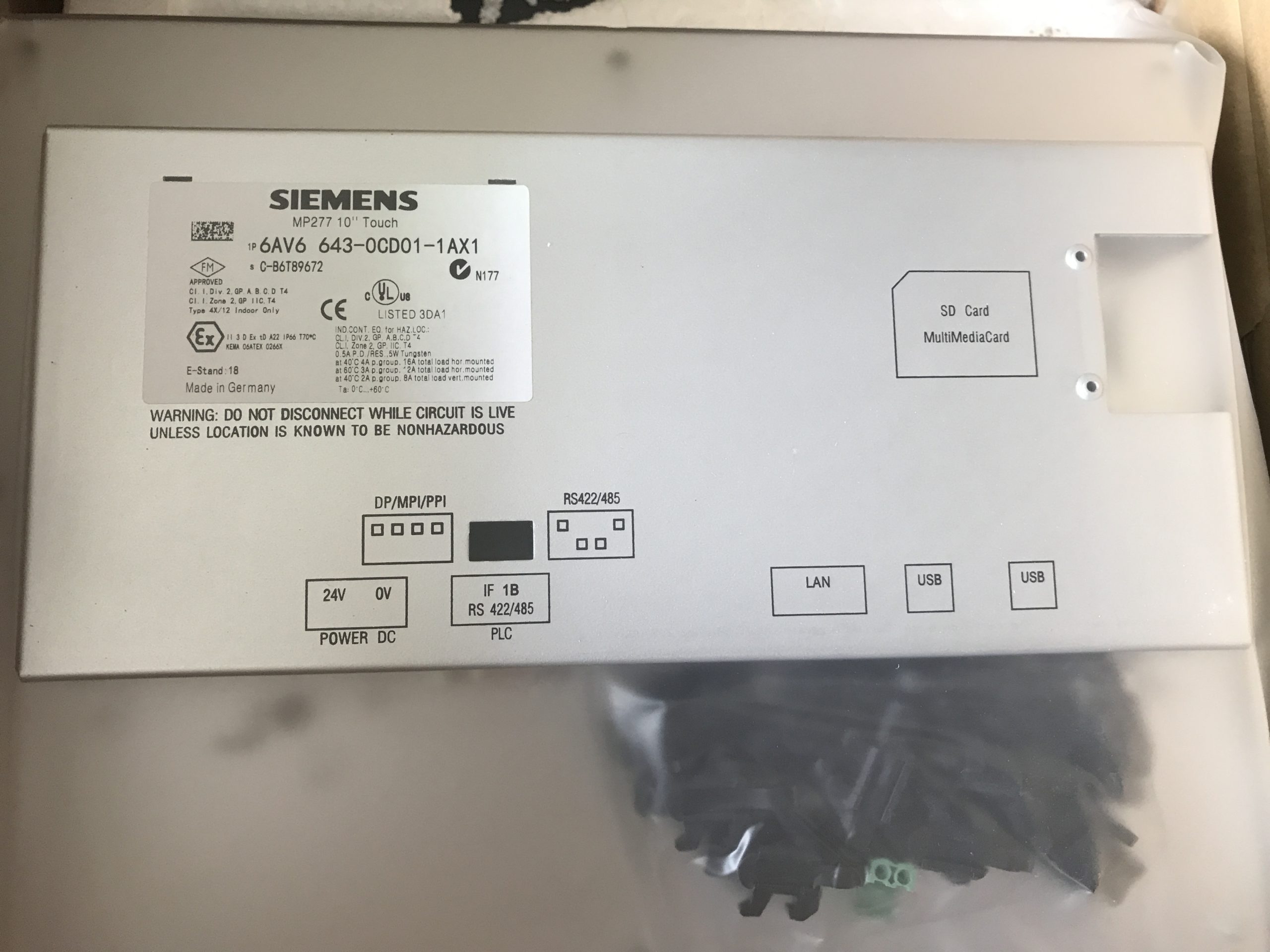 MP 001301 TP Siemens 6AV6671-1CB00-0AX2 HMI Memory Card 128Mb OP